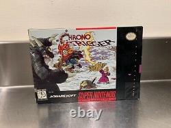 SUPER NINTENDO CHRONO TRIGGER SNES INSERTS + PLAYER'S GUIDE COMPLETE in BOX