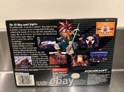 SUPER NINTENDO CHRONO TRIGGER SNES INSERTS + PLAYER'S GUIDE COMPLETE in BOX