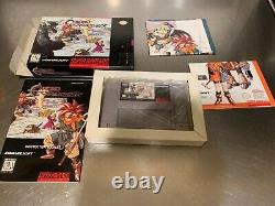 SUPER NINTENDO CHRONO TRIGGER SNES INSERTS + PLAYER'S GUIDE COMPLETE in BOX