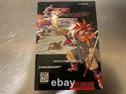 SUPER NINTENDO CHRONO TRIGGER SNES INSERTS + PLAYER'S GUIDE COMPLETE in BOX