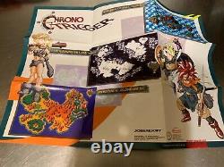 SUPER NINTENDO CHRONO TRIGGER SNES INSERTS + PLAYER'S GUIDE COMPLETE in BOX