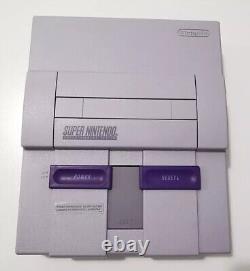SUPER NINTENDO SNES CONSOLE, CLEANED AND TESTED, CABLES & 2 GAMES, Read Descrip