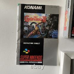 SUPER NINTENDO SNES GAME SUPER CASTLEVANIA IV Boxed + Manual TESTED