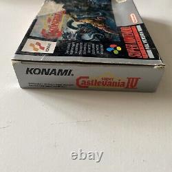 SUPER NINTENDO SNES GAME SUPER CASTLEVANIA IV Boxed + Manual TESTED