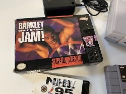 SUPER NINTENDO SNES Orignal Game CONSOLE, Cords, 2 Controllers, 4 Games TESTED