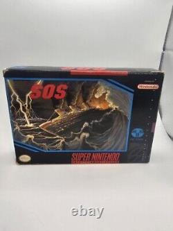 S. O. S. Snes Super Nintendo Very Clean And Complete In Box