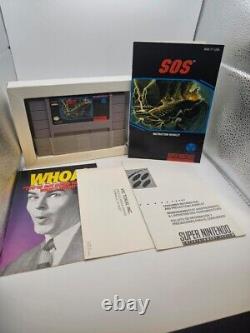 S. O. S. Snes Super Nintendo Very Clean And Complete In Box