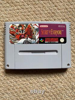 Secret Of Evermore Super Nintendo SNES Game Boxed Manual PAL Protector