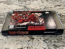 Secret of Evermore (Super Nintendo, 1995) SNES Box Instruction Manual Only