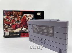 Secret of Evermore (Super Nintendo, SNES) Complete, CIB Tested & Authentic