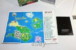 Secret of Mana SNES Super Nintendo Complete CIB Authentic with Poster! Good Shape