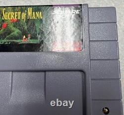 Secret of Mana SNES Super Nintendo Complete In Box CIB Authentic In Box With Map