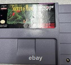 Secret of Mana SNES Super Nintendo Complete In Box CIB Authentic In Box With Map