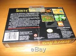 Secret of Mana Squaresoft 1993 NTSC Super Nintendo SNES New Sealed