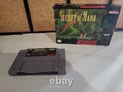 Secret of Mana (Super Nintendo SNES) Box And Cartridge