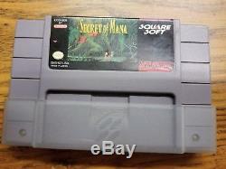 Secret of Mana Super Nintendo SNES map, Multitap Adapter, and EXTRA controllers