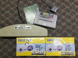 Secret of Mana Super Nintendo SNES map, Multitap Adapter, and EXTRA controllers