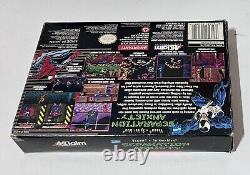 Separation Anxiety Spiderman Venom Super Nintendo SNES With Game Poster Tested