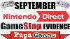 September Nintendo Direct Gamestop Evidence Papagenos