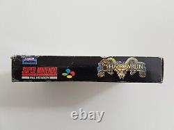 Shadowrun Super Nintendo SNES game CIB PAL UKV VERSION + Box Protector