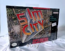 SimCity Super Nintendo SNES Complete Pristine Sim City