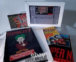 SimCity Super Nintendo SNES Complete Pristine Sim City