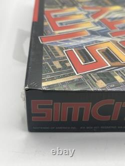 Sim City Super Nintendo Snes Game Factory Sealed With Hang Tag Vintage Authentic