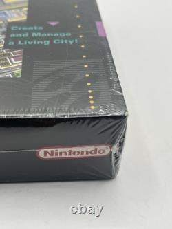Sim City Super Nintendo Snes Game Factory Sealed With Hang Tag Vintage Authentic