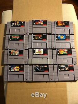 Snes Lot Super Nintendo Star Wars Widget Chuck Rock Bonkers Lion King Aladdin