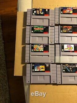 Snes Lot Super Nintendo Star Wars Widget Chuck Rock Bonkers Lion King Aladdin