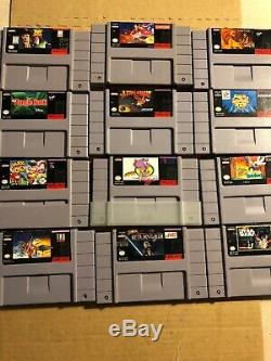 Snes Lot Super Nintendo Star Wars Widget Chuck Rock Bonkers Lion King Aladdin