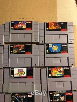 Snes Lot Super Nintendo Star Wars Widget Chuck Rock Bonkers Lion King Aladdin