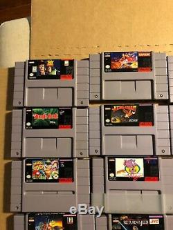 Snes Lot Super Nintendo Star Wars Widget Chuck Rock Bonkers Lion King Aladdin