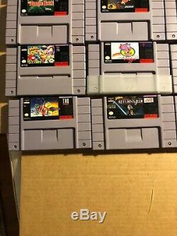 Snes Lot Super Nintendo Star Wars Widget Chuck Rock Bonkers Lion King Aladdin