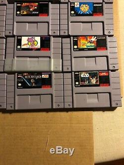 Snes Lot Super Nintendo Star Wars Widget Chuck Rock Bonkers Lion King Aladdin