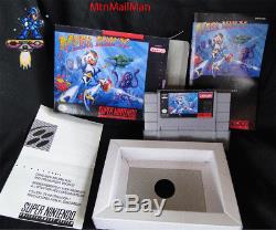Snes MegaMan X Super Nintendo CIB Complete Authentic Cart, manual, Dust, Custom Box