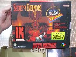 Snes Secret Of Evermore Pal España Completo Super Nintendo Rpg Square