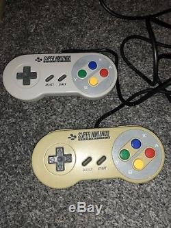 Snes Super Nintendo 1993 Bundle Console 9 Games 2 Controllers Genuine