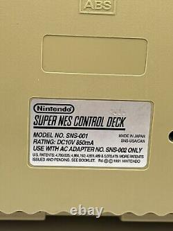 Snes Super Nintendo & Console Mario World Batman Monopoly Clue F-Zero NBA Tested