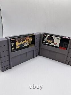 Snes Super Nintendo & Console Mario World Batman Monopoly Clue F-Zero NBA Tested