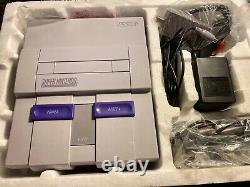 Snes Super Nintendo Entertainment System Complete In Box