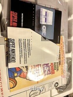 Snes Super Nintendo Entertainment System Complete In Box