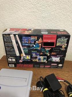 Snes Super Nintendo Junior Mini Sns-101 Console With Super Mario World In Box