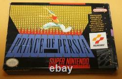 Snes Super Nintendo Prince Of Persia Cib Konami Authentic Tested Working