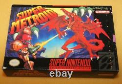 Snes Super Nintendo Super Metroid Samus Aran Cib Authentic Tested Working