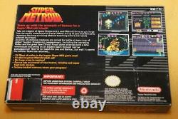 Snes Super Nintendo Super Metroid Samus Aran Cib Authentic Tested Working