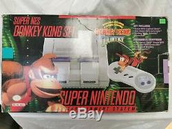 Snes Super Nintendo Super Nes Donkey Kong Set Console Complete Withbox
