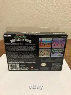 Snes Super Nintendo TMNT Turtles IV Turtles In Time Cib Complete