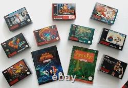 Snes Super Nintendo VERY RARE Superb Lot GAMES FAH