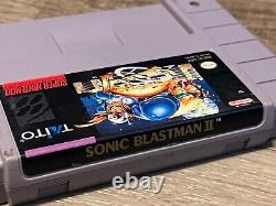 Sonic Blast Man II 2 Super Nintendo Snes Cleaned & Tested Authentic